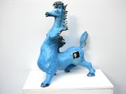 Das Weib im Mustang - 60cm x 50cm