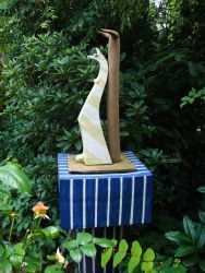 Flamenco auf Sockel - 64x36